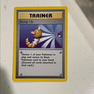 Pokemon Trainer Card - Yellow and Gray